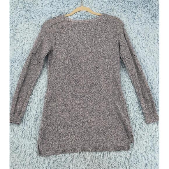 White House Black Market Womens XS Gray Sequin Front Sweater Long Sleeve Shimmer - Picture 12 of 15